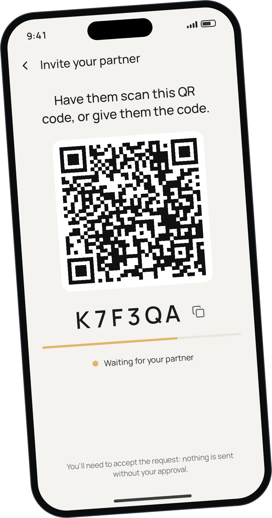 Pairing with a QR code, no email needed